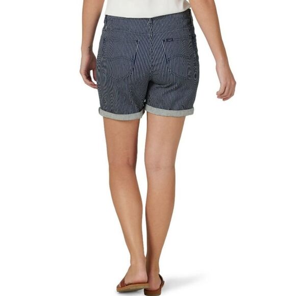 Women's Lee Railroad Stripe Midrise Shorts 16M NWT - Picture 2 of 7